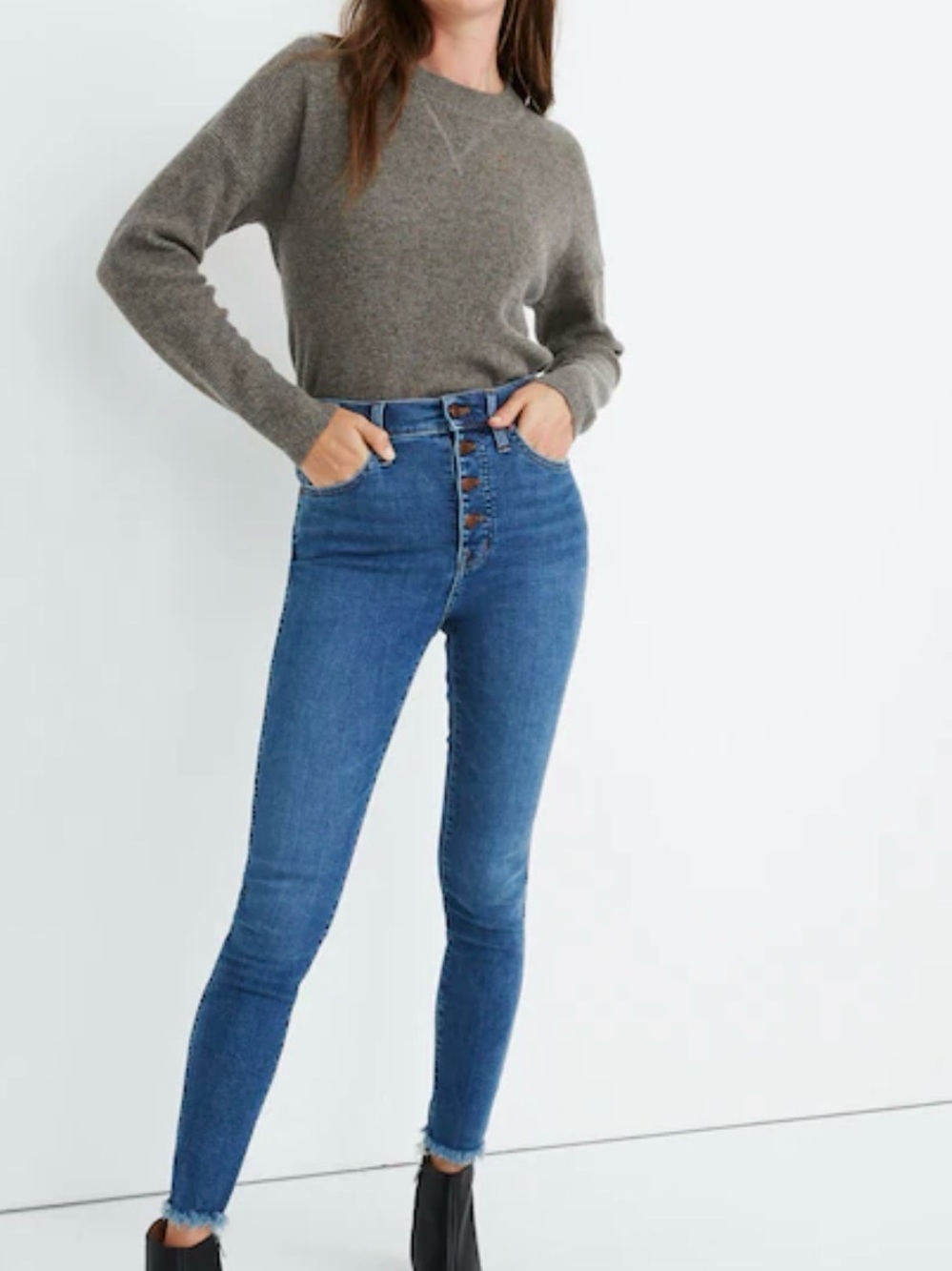 Madewell 10" High-Rise Skinny Jeans 26 Petite